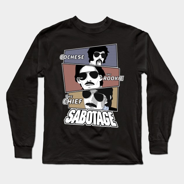 Sabotage Vintage Long Sleeve T-Shirt by TKsuited